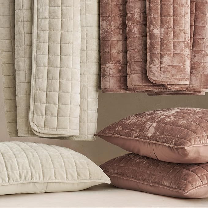 RECYCO Luxury Velvet Quilt Queen Size Bedding Set, Ultra Soft Velvet Comforter - Image 7