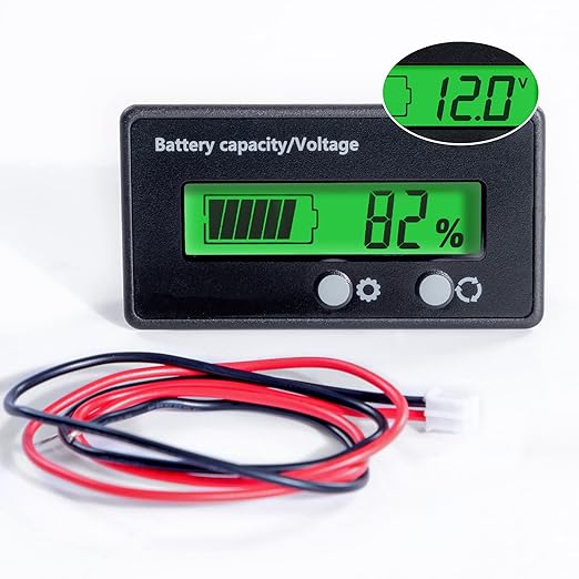 12V 24V 36V 48V Battery Capacity Indicator Golf Cart Voltage Meter - Image 2