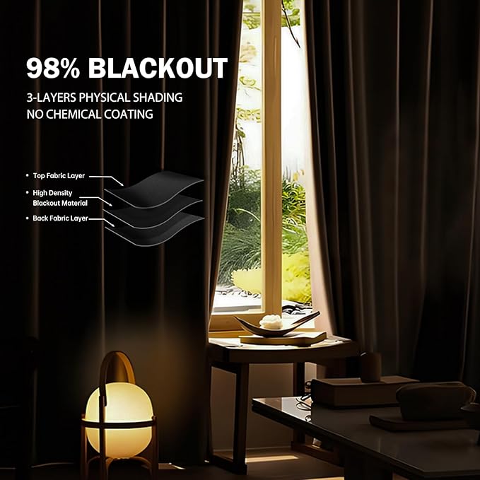 Room Divider Curtains Ceiling Mounted Track Sets Extra Wide Blackout Curtain - Image 4