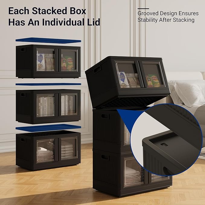 FLEXIMOUNTS 304 QT Stackable Storage Bins - Image 4
