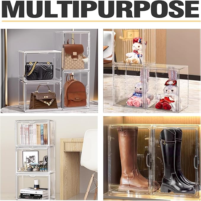 XX-Large Acrylic Display Case 11.4'' x 9.8'' x 15.3'', Boot Boxes - Image 6