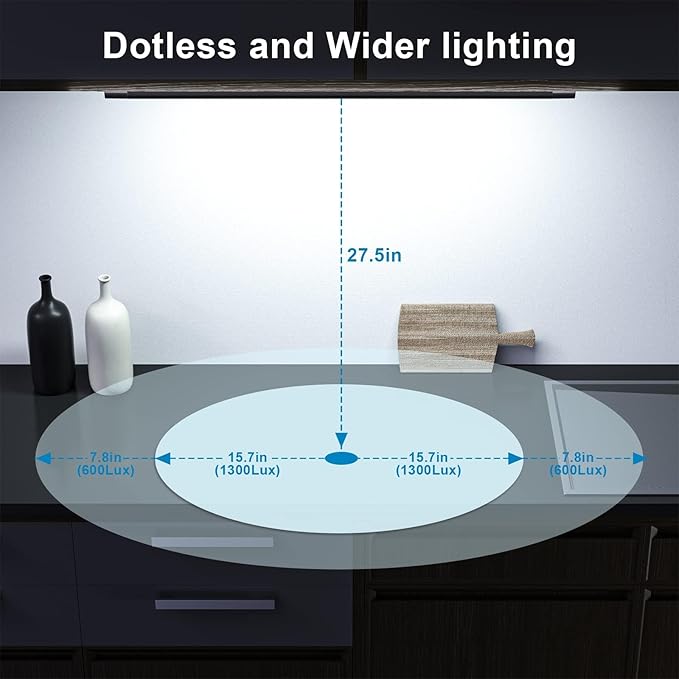 WOBANE Under Cabinet Lighting, Dimmable Counter Lights - Image 4