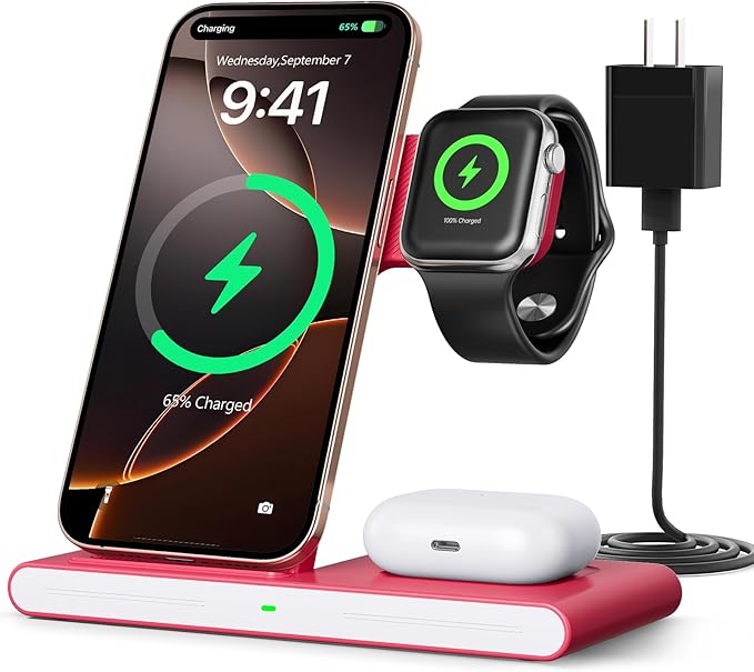 2026 Wireless Charger for Apple and Android Charging Station, 3 in 1 Fast Max by RYND