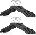 TOPIA HANGER Wooden Coat Hangers 12 Pack, Premium Wood Suit Sweater No Shoulder by TOPIAHANGER