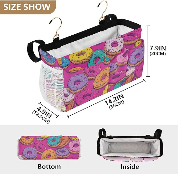 Bedside Caddy Hanging Bunk Bed Caddy Bed Organizer Hanging Pocket - Image 4