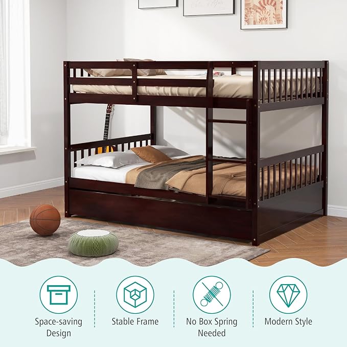 Giantex Full Over Full Bunk Bed - Image 8