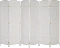 VINGLI 6-Panels Tall Rattan Room Divider, 6 FT Folding Privacy Screen, Indoor by VINGLI