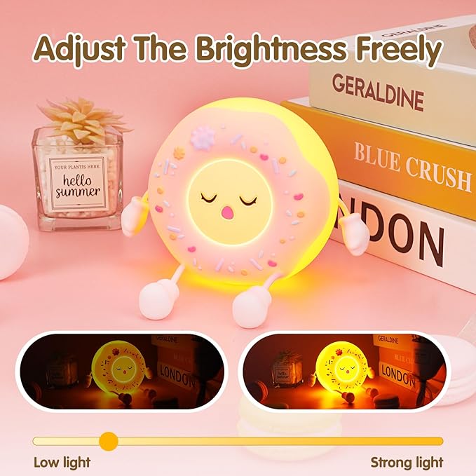 QANYI Donut Lover Light, Rechargeable Novelty Donut Lamp - Image 4