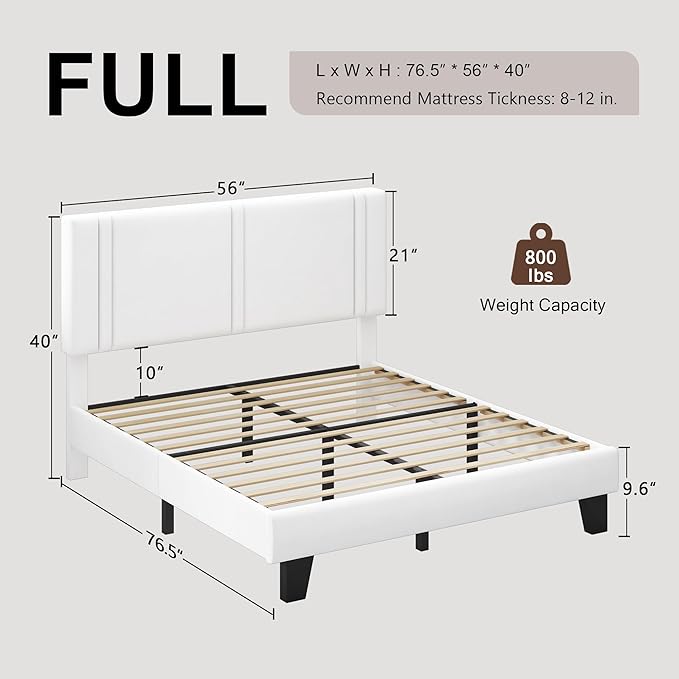 Upholstered Full Size Bed Frame - Image 2