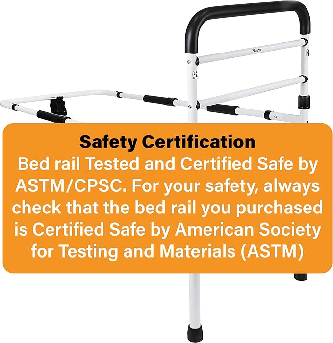 Vaunn Medical New Adjustable Bed Assist Rail Handle and Hand Guard Grab Bar - Image 2