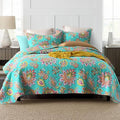 Cotton Bedspread Quilt Sets Reversible Bedding Coverlet Sets Comforter Paisley by Unknown