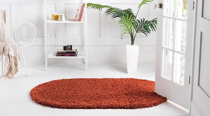 Unique Loom Solid Shag Collection Area Rug - Image 19