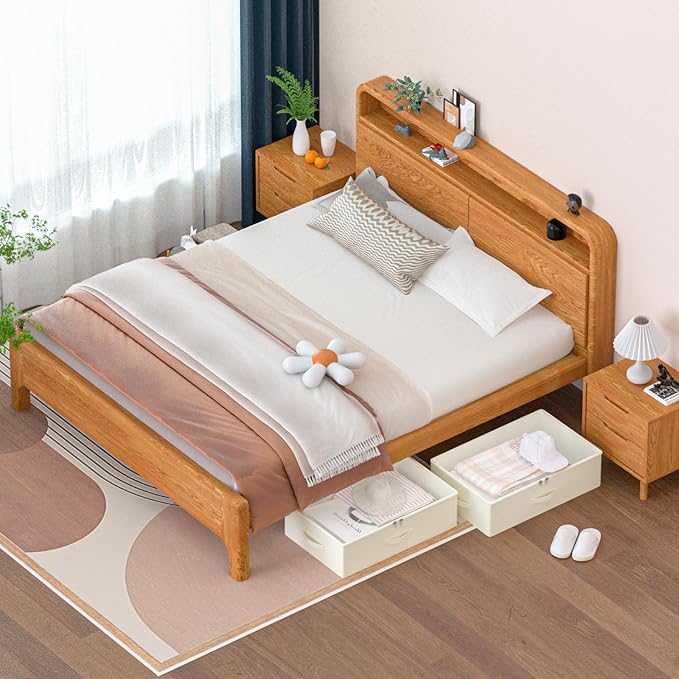 Under Bed Storage with Wheels, No Assemble Required 12 inches height Under Bed - Image 5