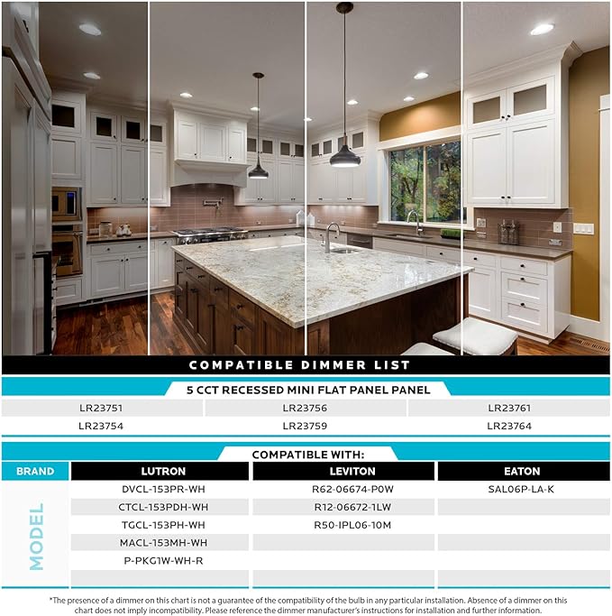 LUXRITE 12 Pack 6 Inch Ultra Thin LED Recessed Light - Image 6