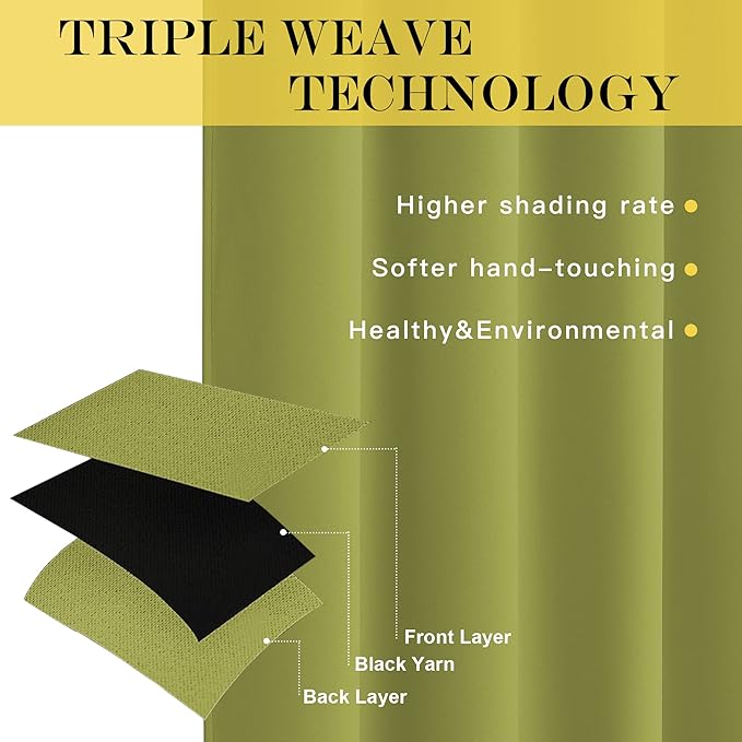 NICETOWN Blackout Curtains 120 inch Length - Image 3