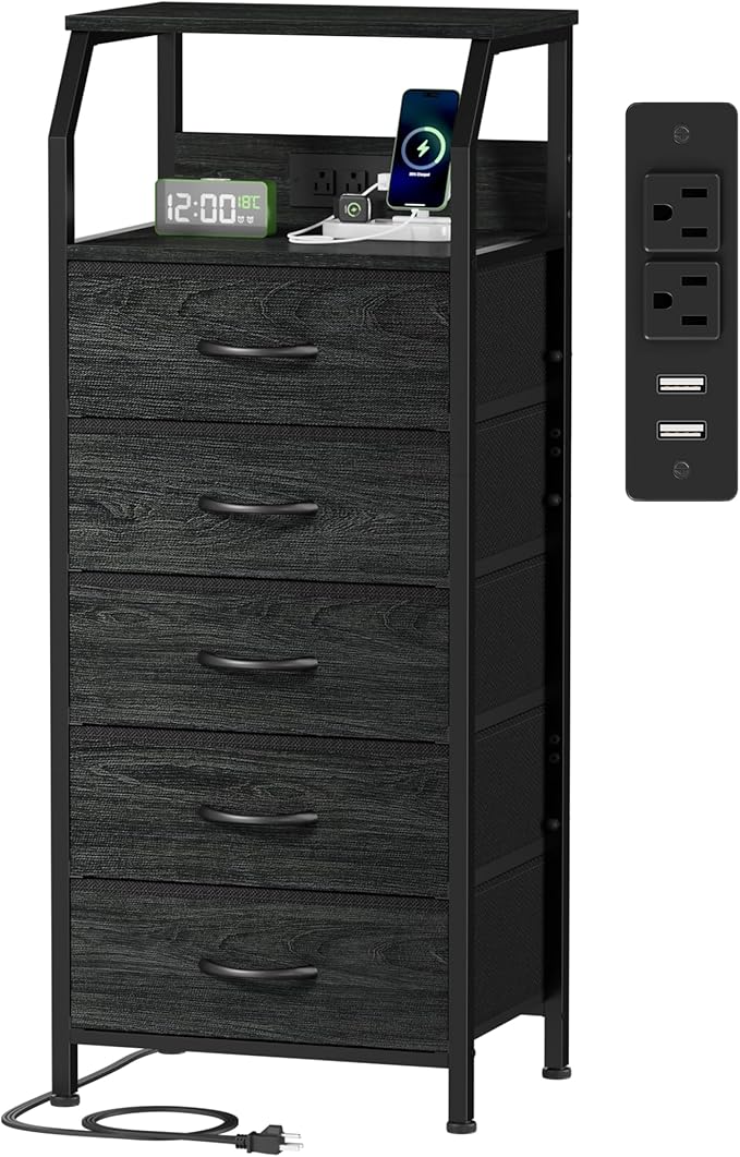 Furnulem 5 Drawers Dresser by Furnulem