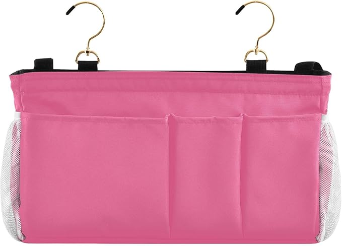 KOPIRIT Neon Rose Red Bedside Caddy Storage Bag Bedside Organizer - Image 2