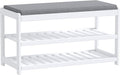 Shoe Bench Entryway, 100% Solid Solid Wood Shoe Rack Bench by Unknown