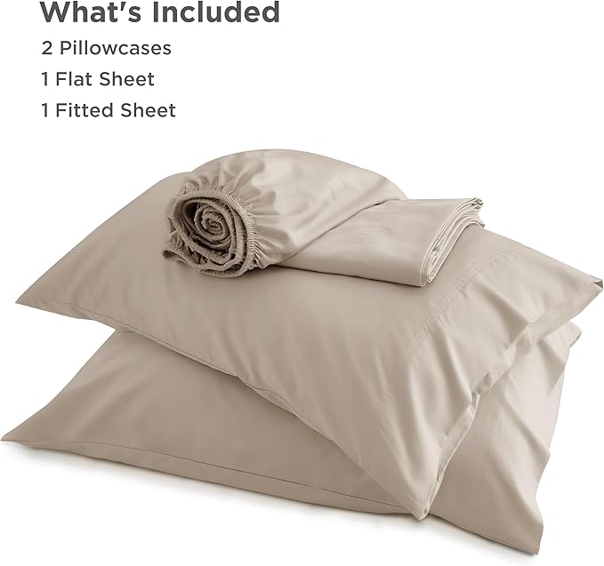 Bedsure California King Sheet Sets, Cooling Sheets, Rayon Derived from Bamboo - Image 6