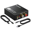 DAC 192KHz Digital to Analog Audio Converter, Optical to RCA Adapter by Digitconvert