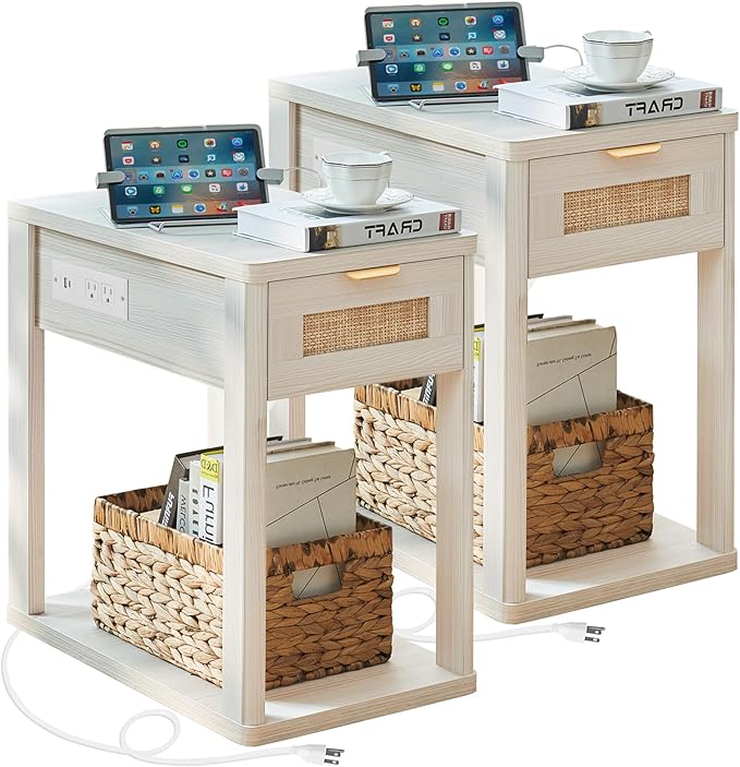 LEYAOYAO Narrow Side Table Set 2 by LEYAOYAO-Findtheshiningpointofyourideallife%EF%BC%81