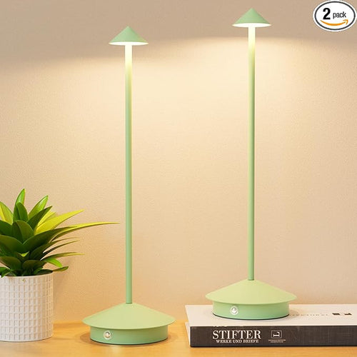 2-Pack 6000mAh Rechargeable Led Table Lamp Cordless, 3000K-6000K Stepless by Aoceley