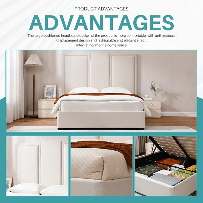 YUHUASHI Queen Size Bed Frame - Image 6