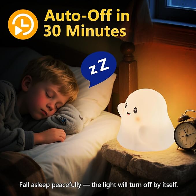 nextanG RGB Ghost Night Light – Color-Changing Tap Control Fun Toy - Image 4