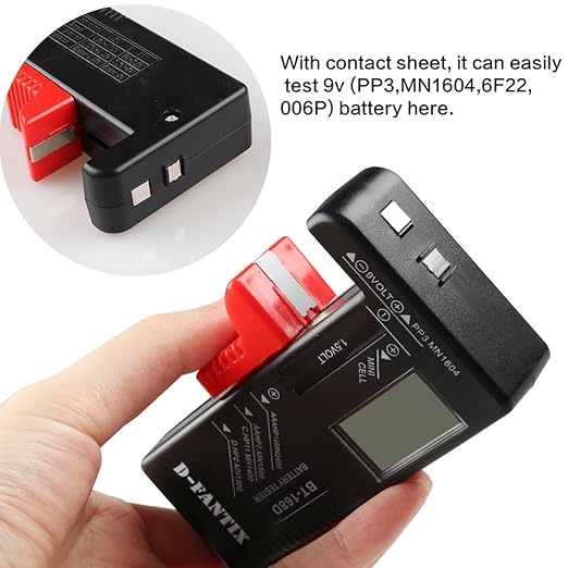 D-FantiX Digital Battery Tester, Universal Battery Checker Household Battery - Image 3
