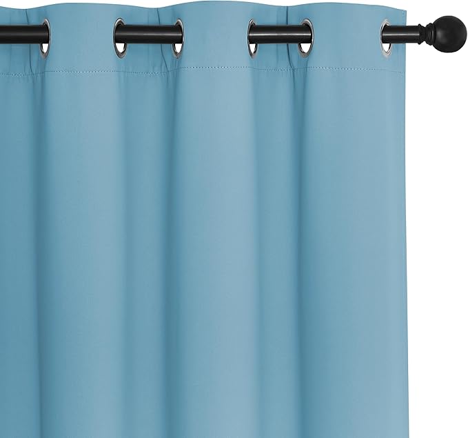NICETOWN Room Divider Curtain 132 Inches Long, Wide Blackout Sliding Door - Image 7