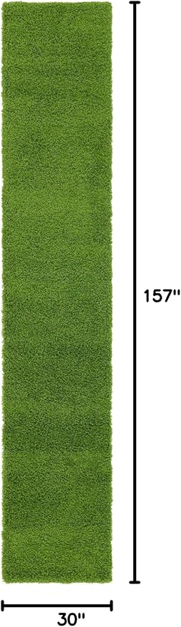 Unique Loom Solid Shag Collection Area Rug - Image 2