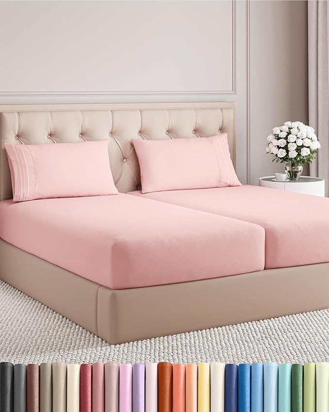 Split King Size 5 Piece Sheet Set by CGKUnlimited