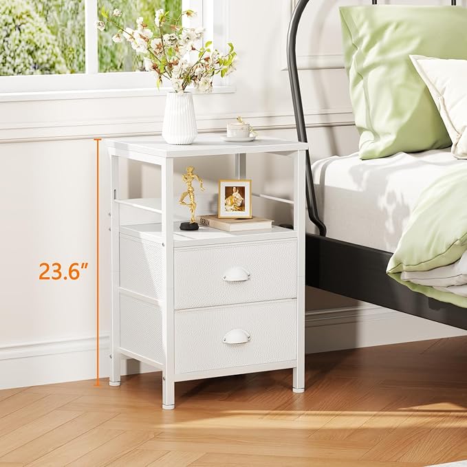 Furologee Nightstands Set of 2, End Table - Image 8