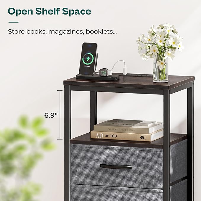 Huuger Nightstands Set of 2, End Tables - Image 7