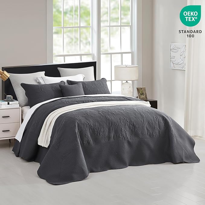 CHIXIN Bedspread Coverlet Quilt Set Full Size - Image 2
