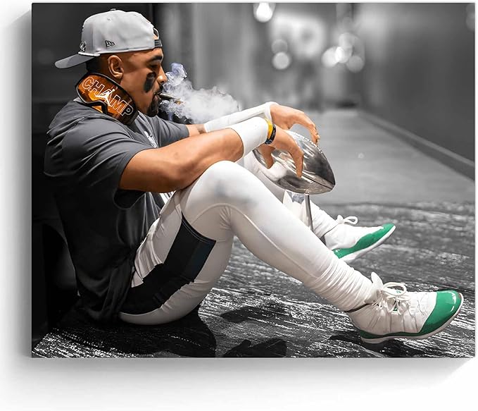 B.B.F MAKE 2025 Super Canvas Bowl Wall Art Champions Eagles Poster Print - Image 9