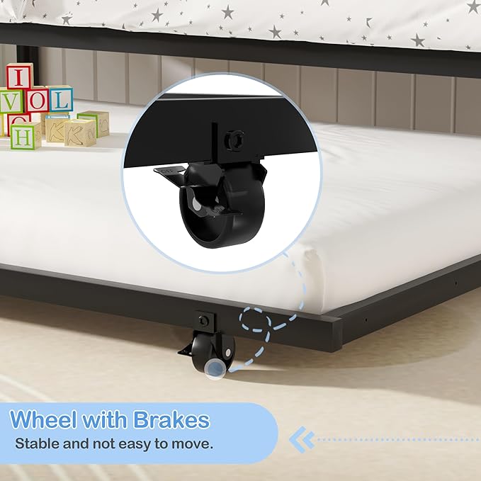 VECELO Bunk Bed Twin Over Twin - Image 4