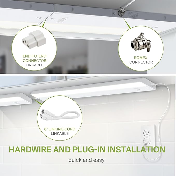 ASD LED Under Cabinet Lighting 32 Inch, Hardwired or Plug-in Installation - Image 7
