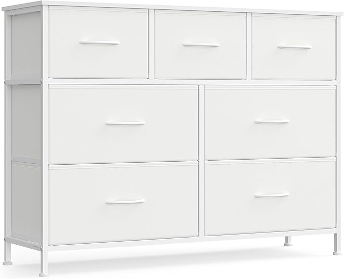 SONGMICS Dresser for Bedroom, Chest of Drawers, TV Stand, 7 Non-Woven Fabric by SONGMICSbySONGMICSHOME