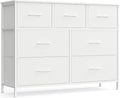 SONGMICS Dresser for Bedroom, Chest of Drawers, TV Stand, 7 Non-Woven Fabric by SONGMICSbySONGMICSHOME
