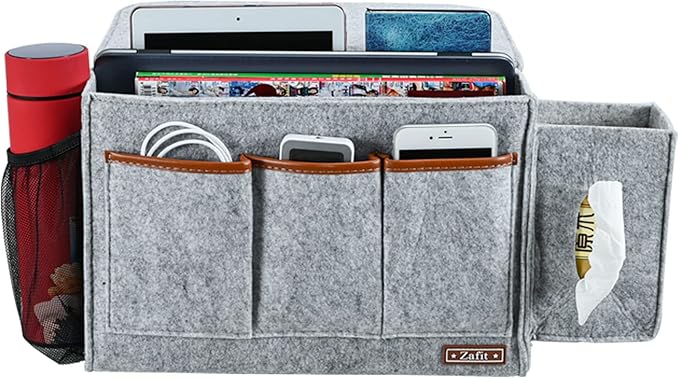 Bedside Caddy, Large Size Bedside Storage Organizer Bedside Organizer Caddy - Image 2
