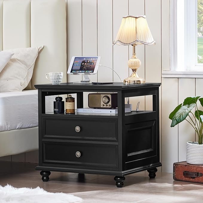 Farmhouse Nightstand Set of 2 - Image 4