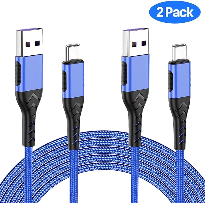 Durcord USB C Charger Cable, Upgarded 2Pack 10ft Fast Charging 10 Feet USB Type - Image 2