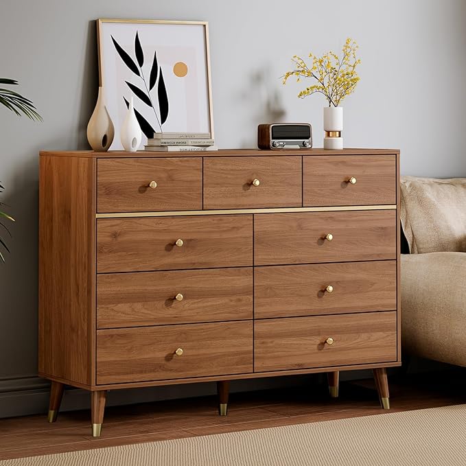 Modern Chest of Drawers with 9 Drawers, Deep Drawers, Clothes Organizer - Image 8
