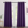 NICETOWN Blackout Royal Purple Curtains 84 inches Long, Grommet Room Darkening by NICETOWN