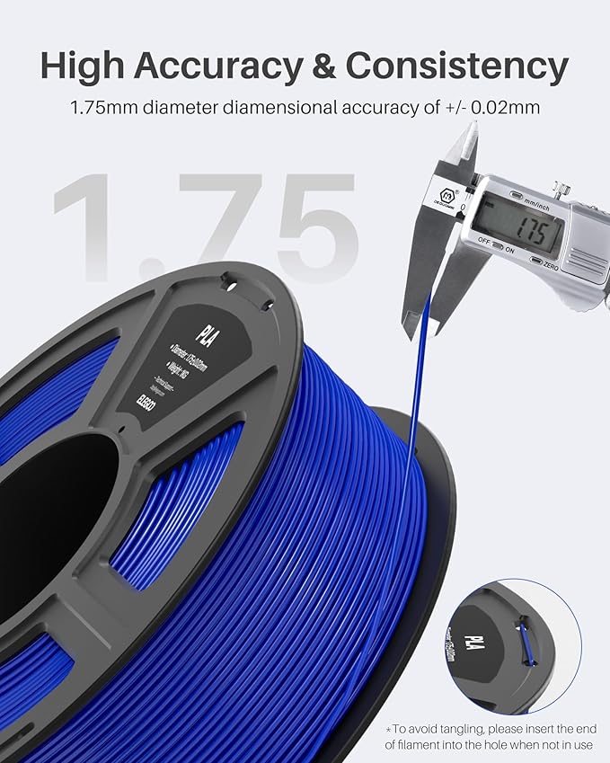 ELEGOO PLA Filament 1.75mm Pink 1KG, 3D Printer Filament Dimensional Accuracy - Image 2