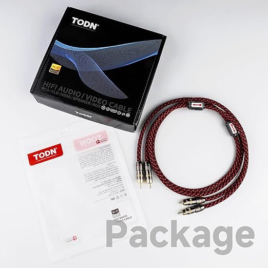 TODN HiFi 4-Core-OFC RCA Cables - Image 9