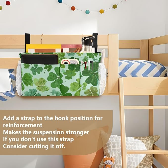 Bedside Caddy Hanging Bunk Bed Caddy Bed Organizer Hanging Pocket - Image 6