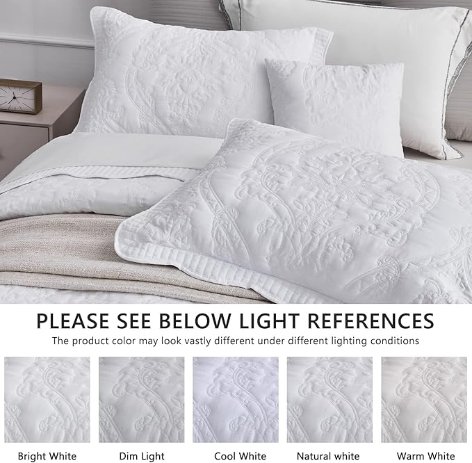 CHIXIN Bedspread Coverlet Quilt Set Full Size - Image 4