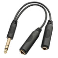 TISINO 6.35mm Jack Splitter Cable, Headphone Splitter Cable, Stereo Male to by Tisino